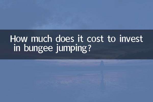 How much does it cost to invest in bungee jumping?