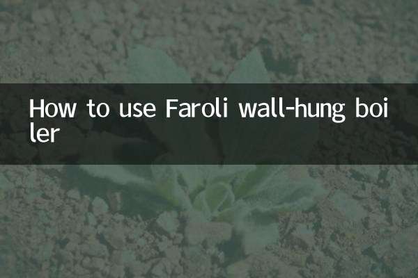 Как пользоваться подвесным котлом Faroli