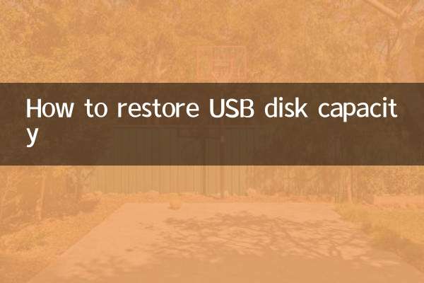 Como restaurar a capacidade do disco USB