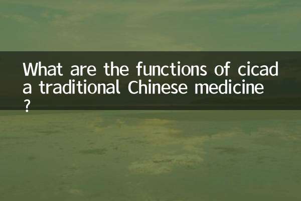 What are the functions of cicada traditional Chinese medicine?
