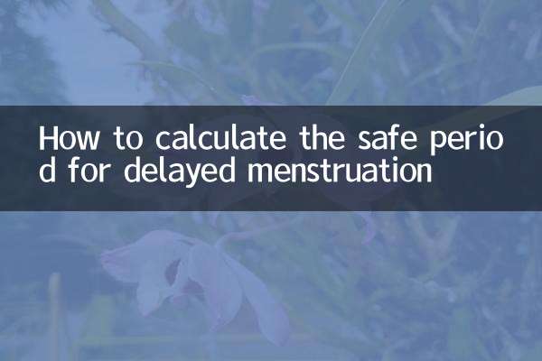 So berechnen Sie den sicheren Zeitraum für eine verzögerte Menstruation