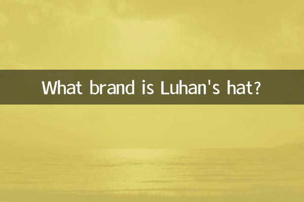What brand is Luhan's hat?