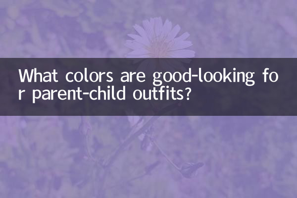 Quali colori sono belli per gli outfit genitore-figlio?