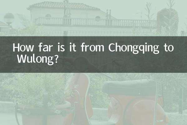 Quelle distance y a-t-il entre Chongqing et Wulong ?