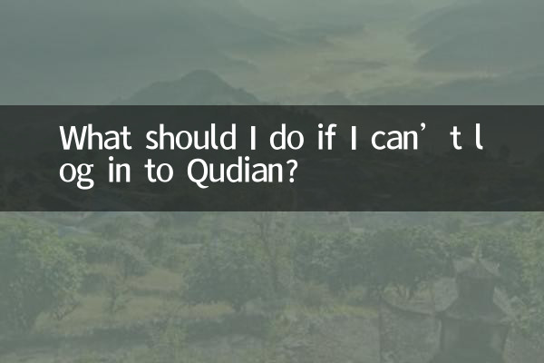 Qudian에 로그인할 수 없으면 어떻게 해야 하나요?