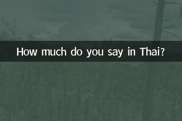 タイ語で何と言いますか？
