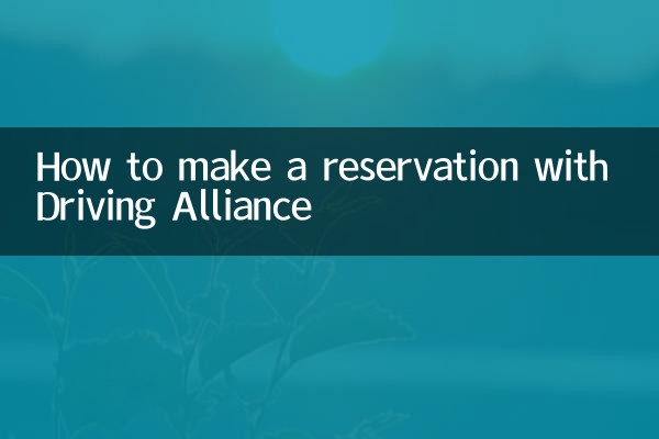 Come effettuare una prenotazione con Driving Alliance