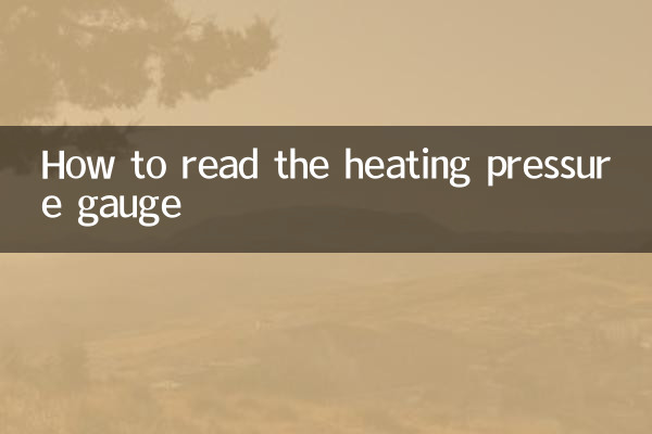 Come leggere il manometro del riscaldamento