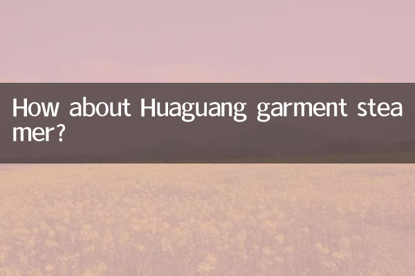 কিভাবে Huaguang গার্মেন্ট স্টিমার সম্পর্কে?