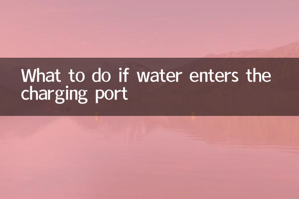 अगर चार्जिंग पोर्ट में पानी घुस जाए तो क्या करें?