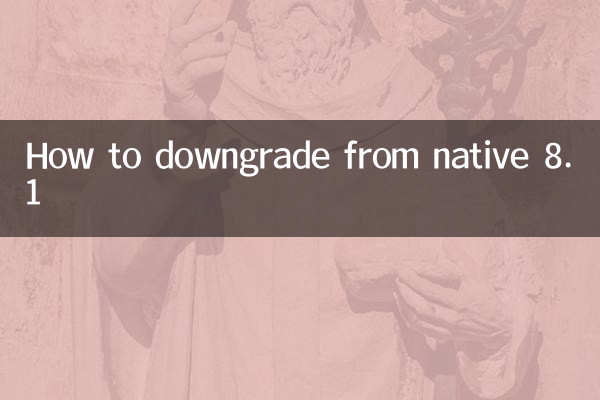 Como fazer downgrade do nativo 8.1