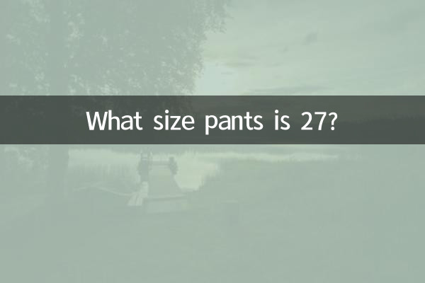 Che taglia di pantaloni è la 27?