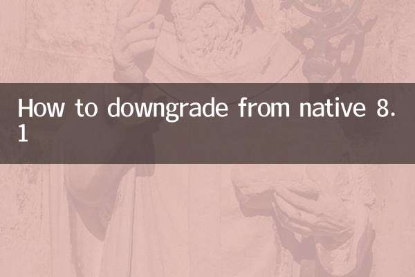 Como fazer downgrade do nativo 8.1