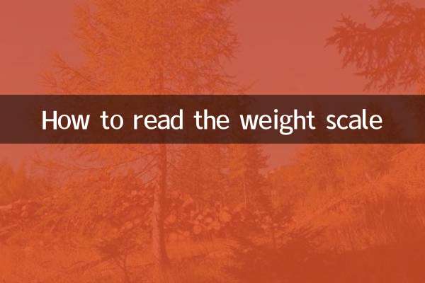 So lesen Sie die Gewichtsskala