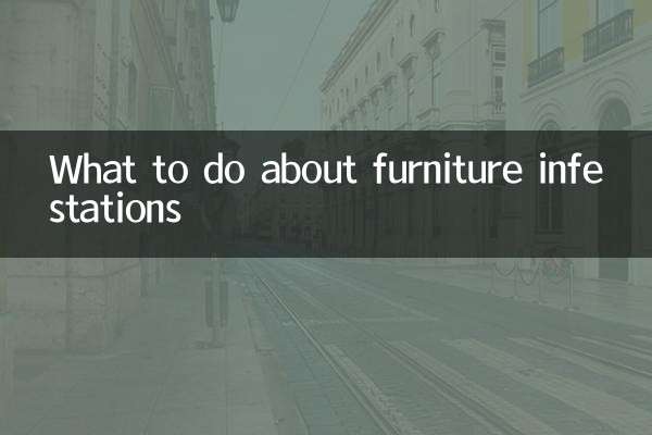 Que faire en cas d'infestation de meubles