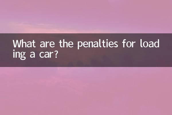 ¿Cuáles son las sanciones por cargar un coche?
