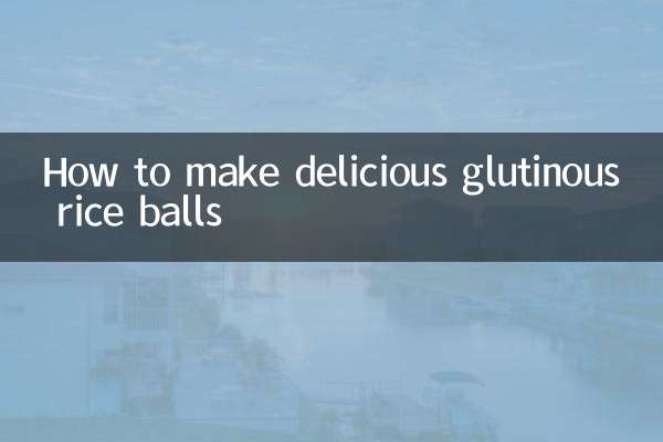 Comment faire de délicieuses boulettes de riz gluant
