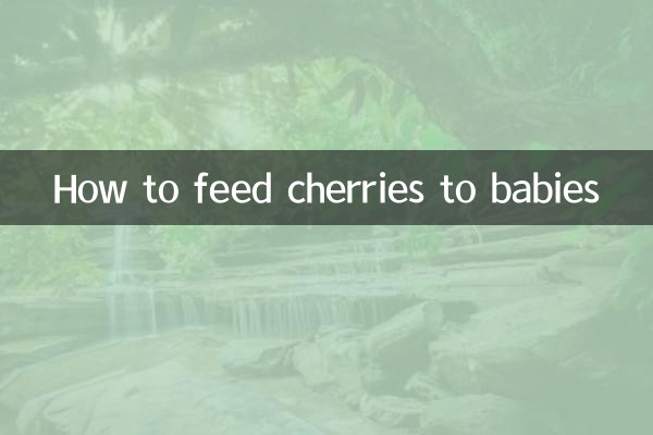 Wie man Babys Kirschen füttert