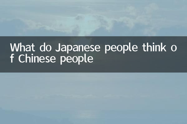 What do Japanese people think of Chinese people