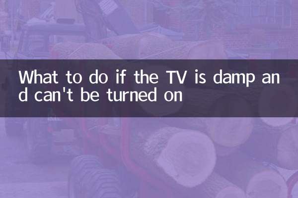 O que fazer se a TV estiver úmida e não pode ser ligada
