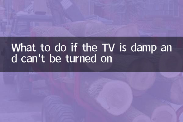 O que fazer se a TV estiver úmida e não pode ser ligada