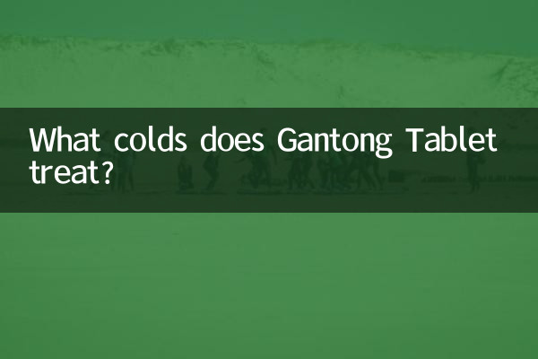 Gantong Tablet은 어떤 감기를 치료합니까?