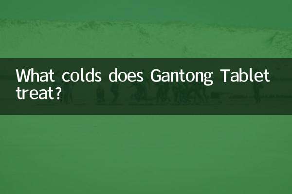 Gantong Tablet은 어떤 감기를 치료합니까?