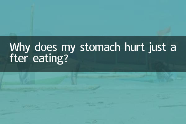 ¿Por qué me duele el estómago justo después de comer?