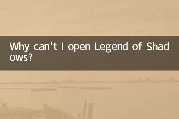 Perché non riesco ad aprire Legend of Shadows?