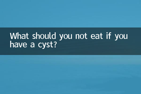 Cosa non dovresti mangiare se hai una ciste?