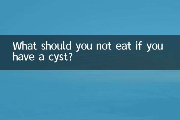 Cosa non dovresti mangiare se hai una ciste?