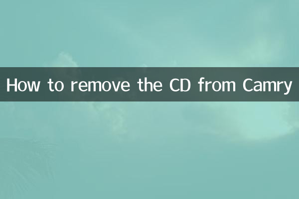 So entfernen Sie die CD aus dem Camry