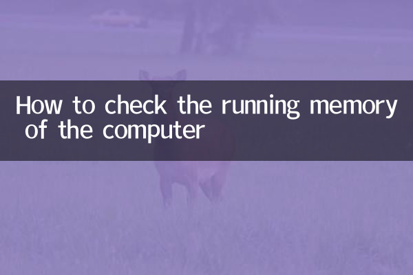 So überprüfen Sie den laufenden Speicher des Computers