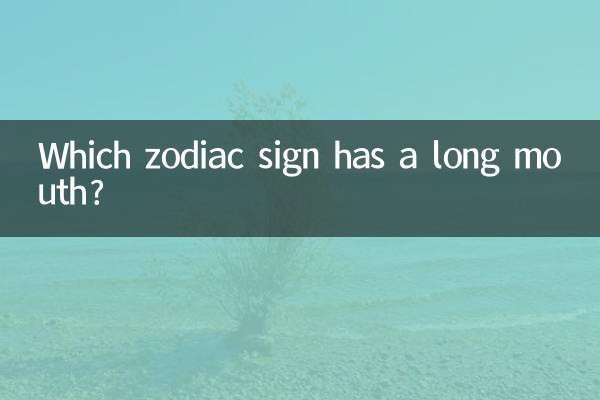 Qual signo do zodíaco tem boca comprida?