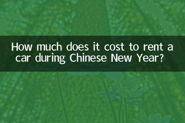 Combien coûte la location d’une voiture pendant le Nouvel An chinois ?