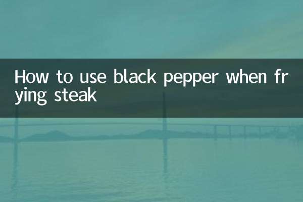 Comment utiliser le poivre noir pour faire frire un steak