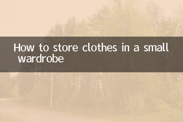 작은 옷장에 옷을 보관하는 방법