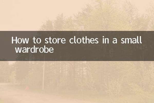 小さなワードローブに服を収納する方法