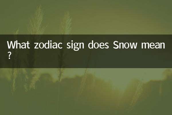 برف کا کیا مطلب ہے؟