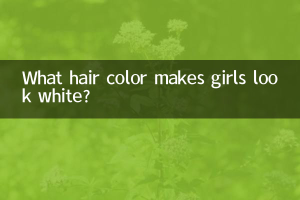 What hair color makes girls look white?