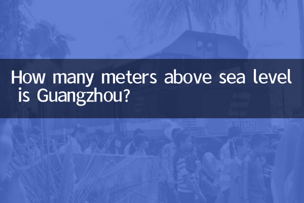 গুয়াংজু সমুদ্রপৃষ্ঠ থেকে কত মিটার উপরে?