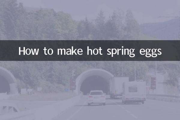 Comment faire des œufs de source chaude