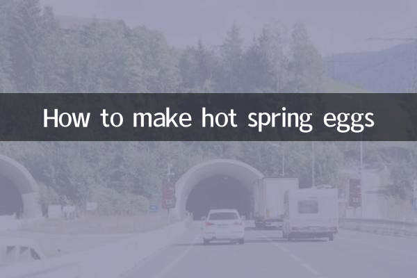 Comment faire des œufs de source chaude