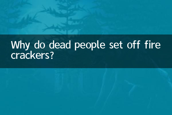 Por que os mortos soltam fogos de artifício?