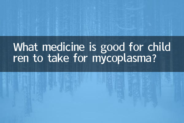 小孩支原體吃什麼藥好