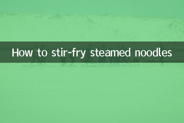 Come saltare in padella le tagliatelle al vapore