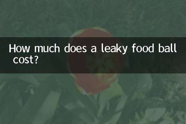 ¿Cuánto cuesta una bola de comida que gotea?