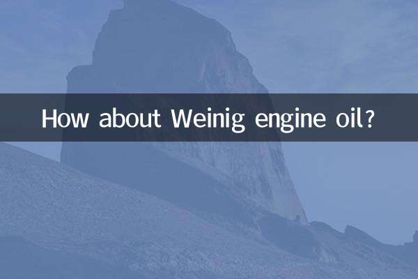 ¿Qué tal el aceite de motor Weinig?