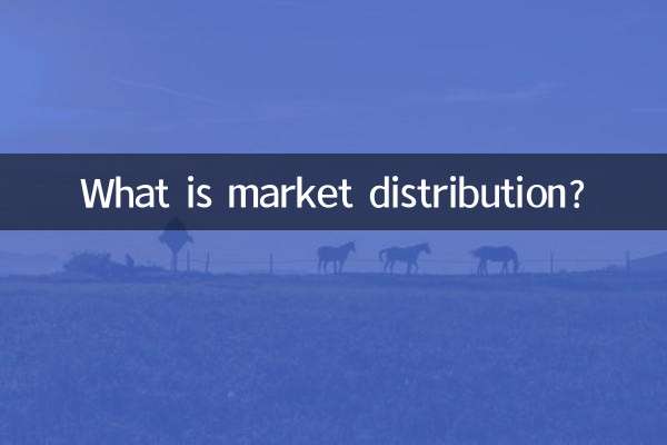 什么叫市场分布