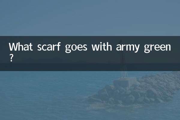 Que lenço combina com o verde exército?